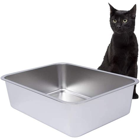 wales metal litter box|stainless steel cat litter boxes.